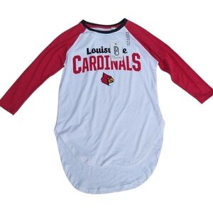 Pressbox Louisville Cardinals long sleeve T-shirt SZ M Junior's NWT